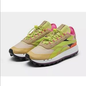 BNWT Reebok Legacy 83 Women’s size 6.5 Alabaster/Utility Yellow/Solar Orange